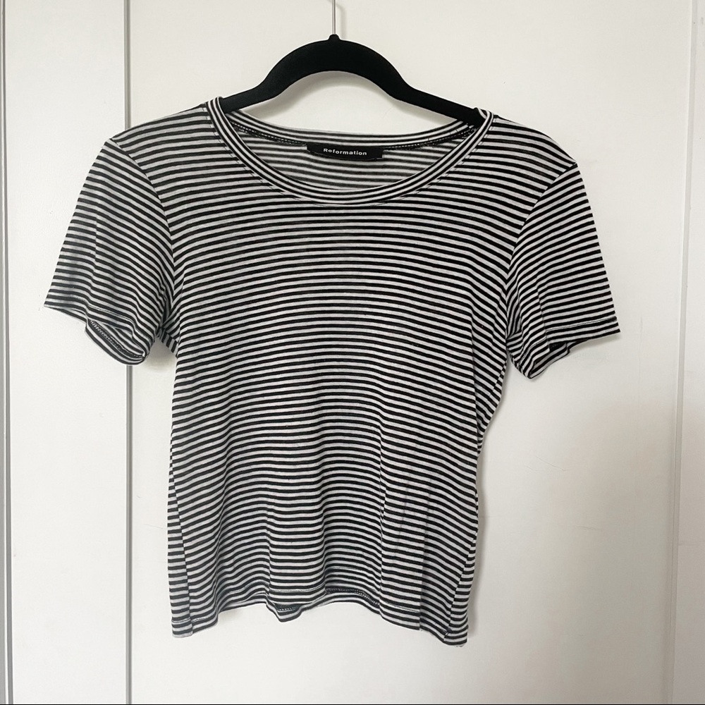 Reformation striped tee